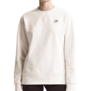 North Face Heritage Patch Logo Crew Neck Sweatshirt Women’s Size Small White